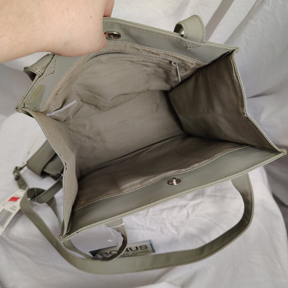 No Boundaries, bag with cellphone holder, grey, 9.5" x 8" x 3.5" - Picture 6 of 6